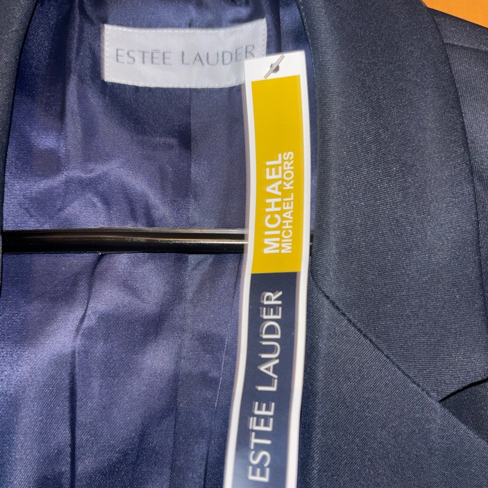NWT Estée Lauder Midnight Blue Suit Sets: Jackets S & M, both Pants Size 6 - Picture 5 of 12